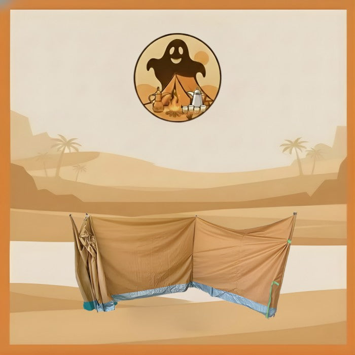 رواق قماش بني 10m في 1,5