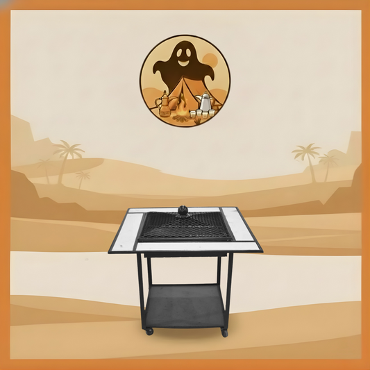 منقل متنقل اسود مرتفع