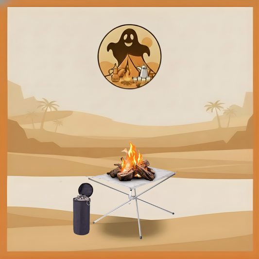 منقل حطب ستيل قابل للسفط